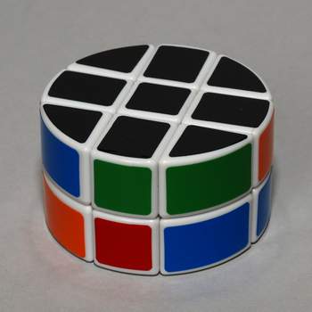 Rubikova kostka 3x3x2 bílá přední strana